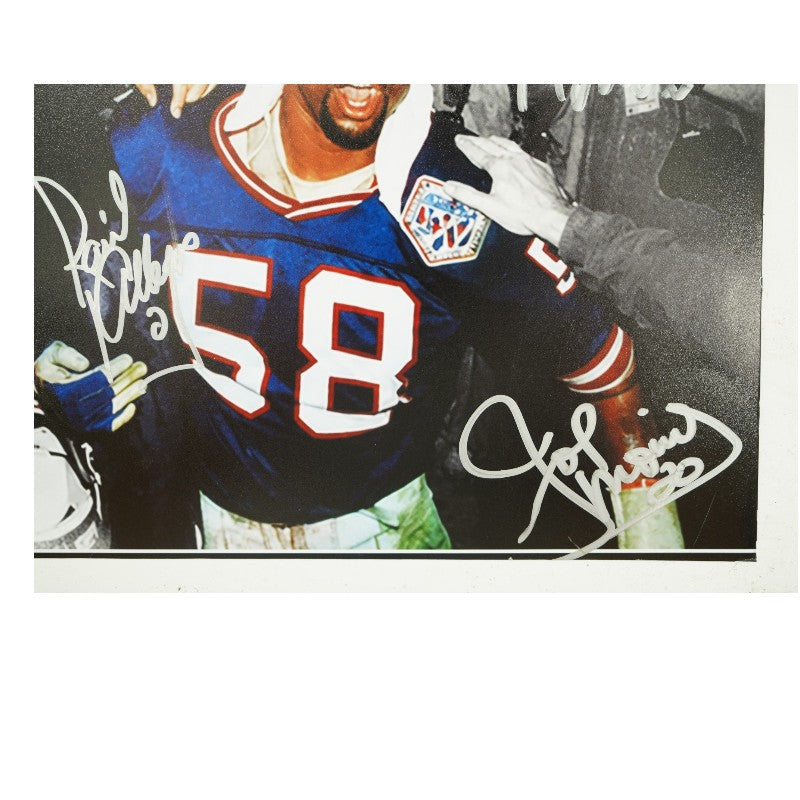 New York Giants 1980's Super Bowl Champs Team Signed 16x20 Gatorade Celebration JSA Holo Only-Powers Sports Memorabilia