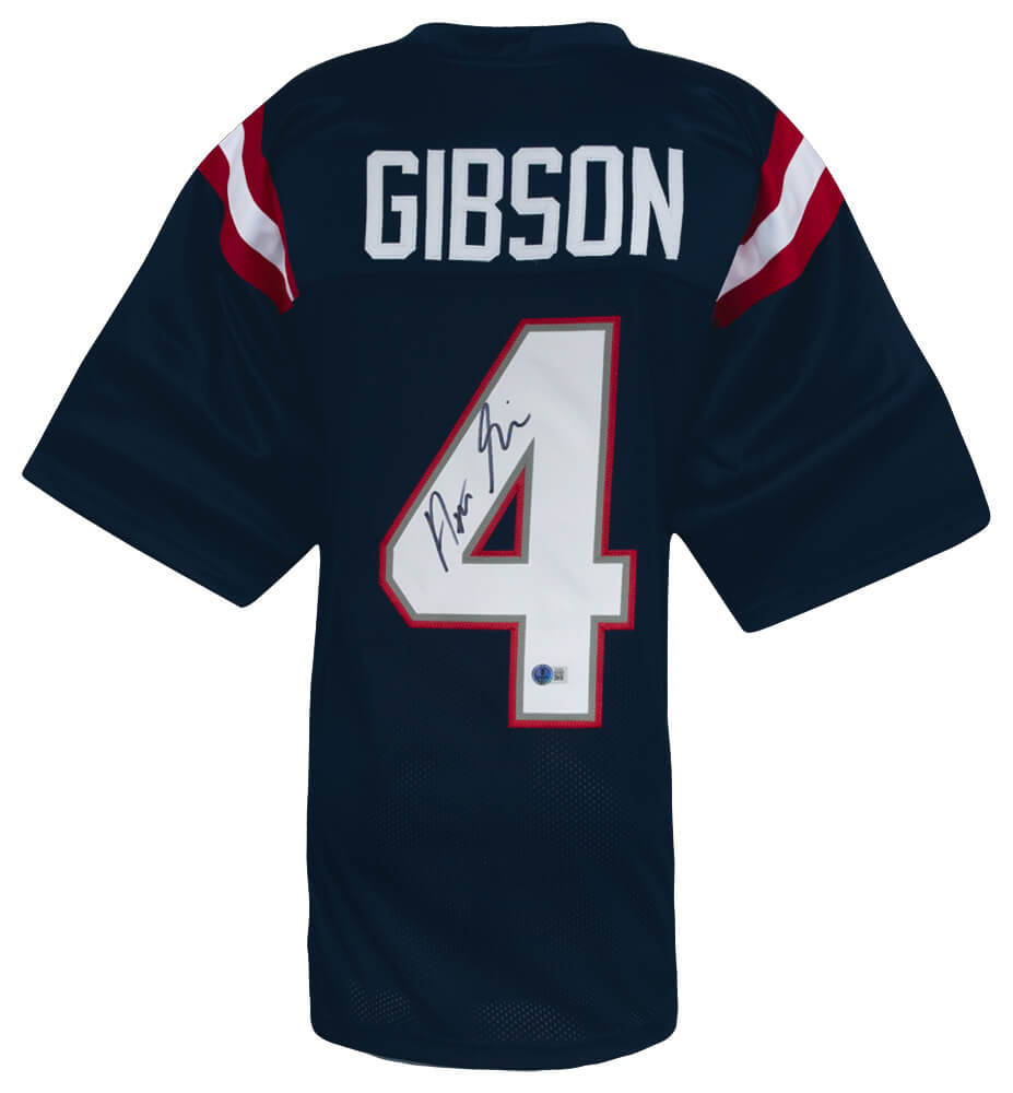 Antonio Gibson Autographed Navy Custom Football Jersey - (Beckett)-Powers Sports Memorabilia