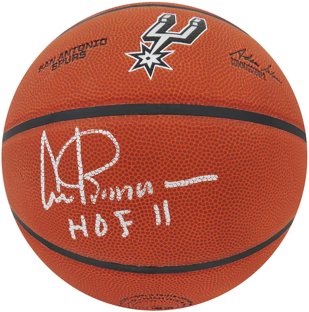 Artis Gilmore San Antonio Spurs Autographed Wilson Logo NBA Basketball-Powers Sports Memorabilia