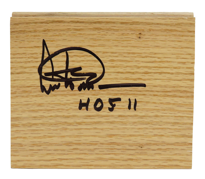 Artis Gilmore Autographed 5x6 Floor Piece with HOF'11-Powers Sports Memorabilia