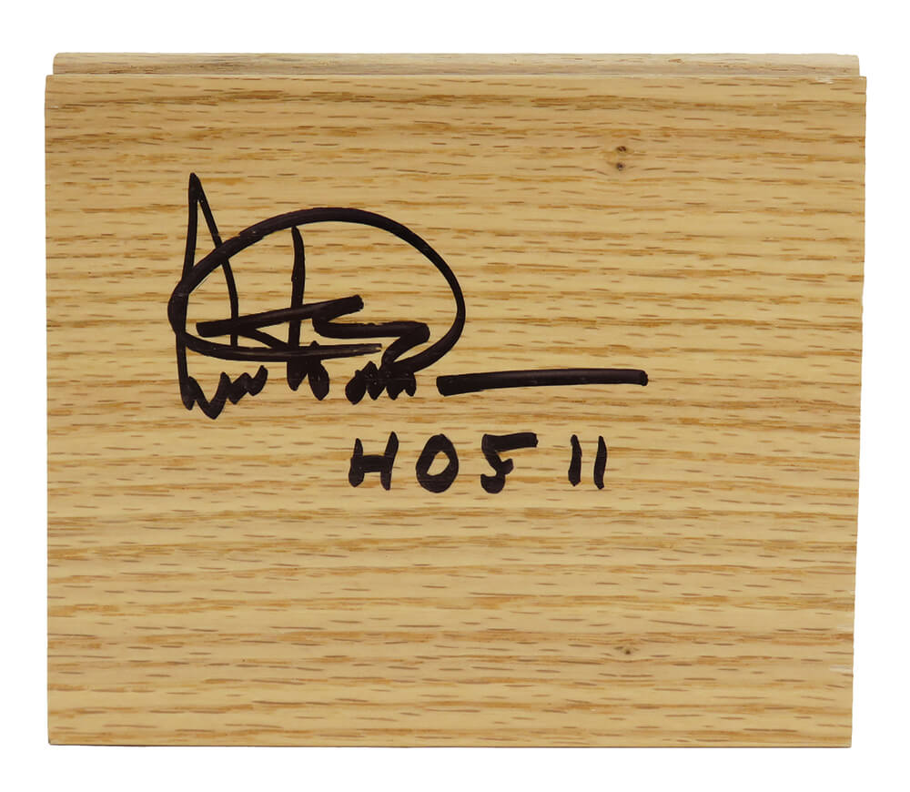 Artis Gilmore Autographed 5x6 Floor Piece with HOF'11-Powers Sports Memorabilia