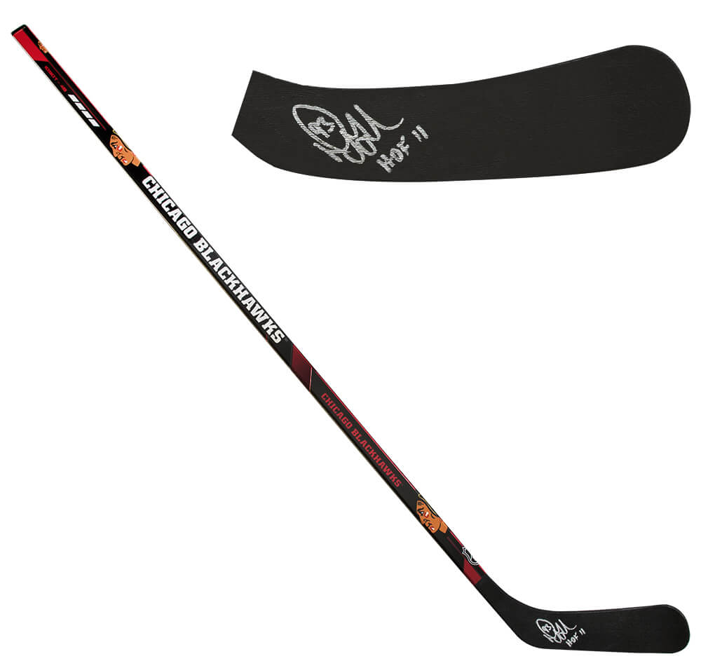 Doug Gilmour Chicago Blackhawks Autographed Franklin 48 Inch Left Handed-Powers Sports Memorabilia