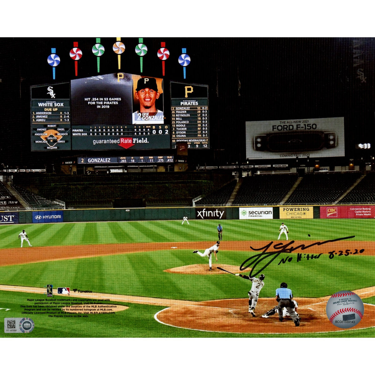 Lucas Giolito Chicago White Sox Signed 8x10 Photo - No Hitter MLB-Powers Sports Memorabilia