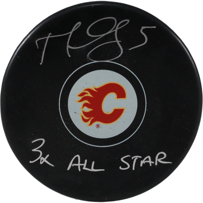 Mark Giordano Signed Calgary Flames Logo Puck 3x All Star – JSA Authenticated-Powers Sports Memorabilia