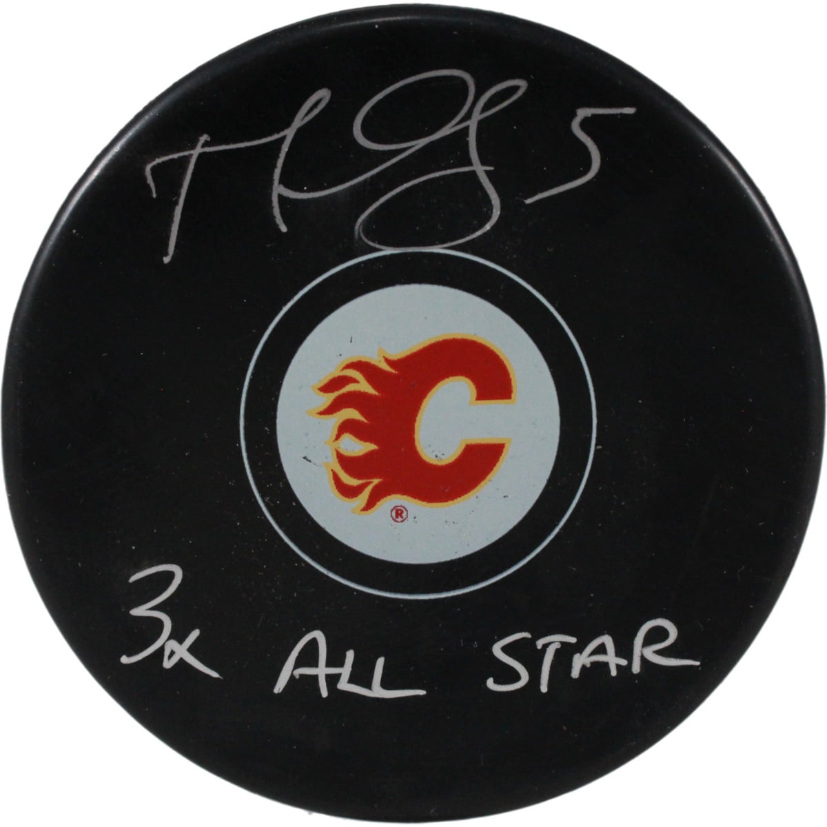 Mark Giordano Signed Calgary Flames Logo Puck 3x All Star – JSA Authenticated-Powers Sports Memorabilia
