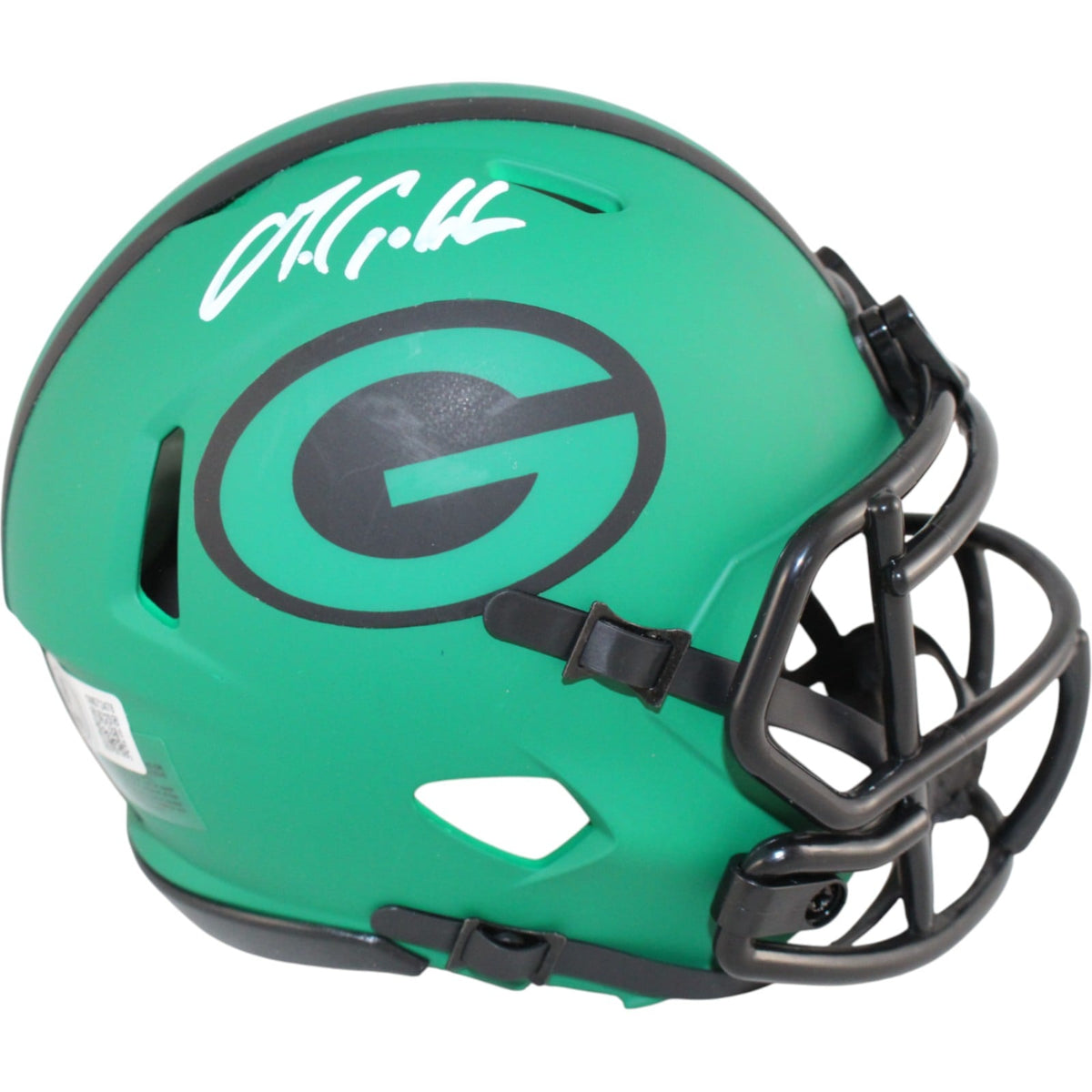 Matthew Golden Signed Green Bay Packers Rave Mini Helmet – Beckett Authenticated-Powers Sports Memorabilia