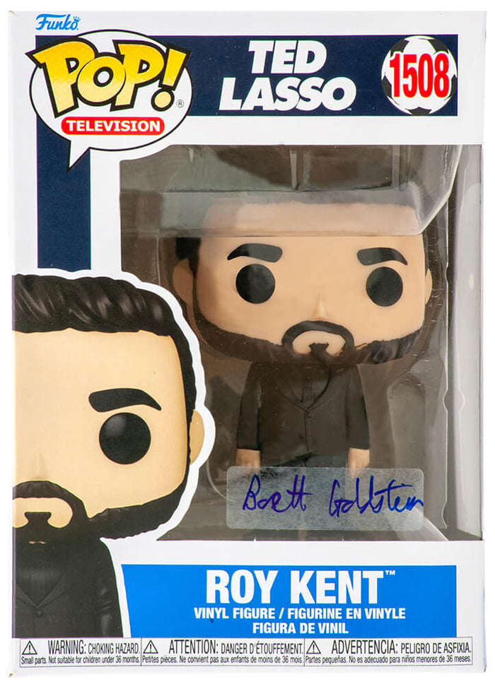 Brett Goldstein Autographed Ted Lasso Roy Kent In Black Suit Funko Pop Doll #1508-Powers Sports Memorabilia