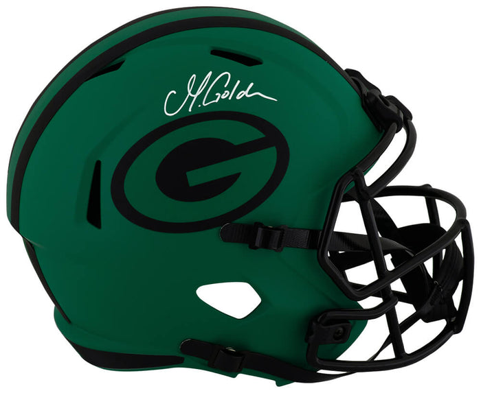 Matthew Golden Autographed Green Bay Packers RAVE Riddell Full Size Speed Replica Helmet-Powers Sports Memorabilia