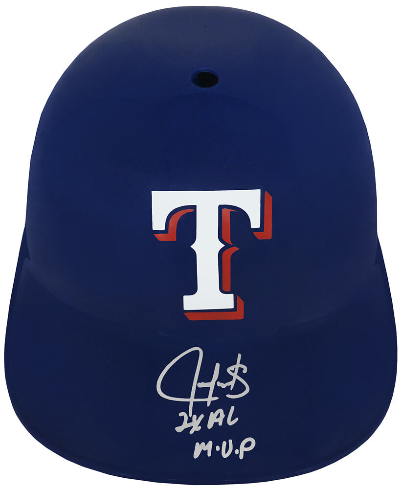 Juan Gonzalez Autographed Texas Rangers Replica Souvenir Batting Helmet with 2x AL MVP-Powers Sports Memorabilia