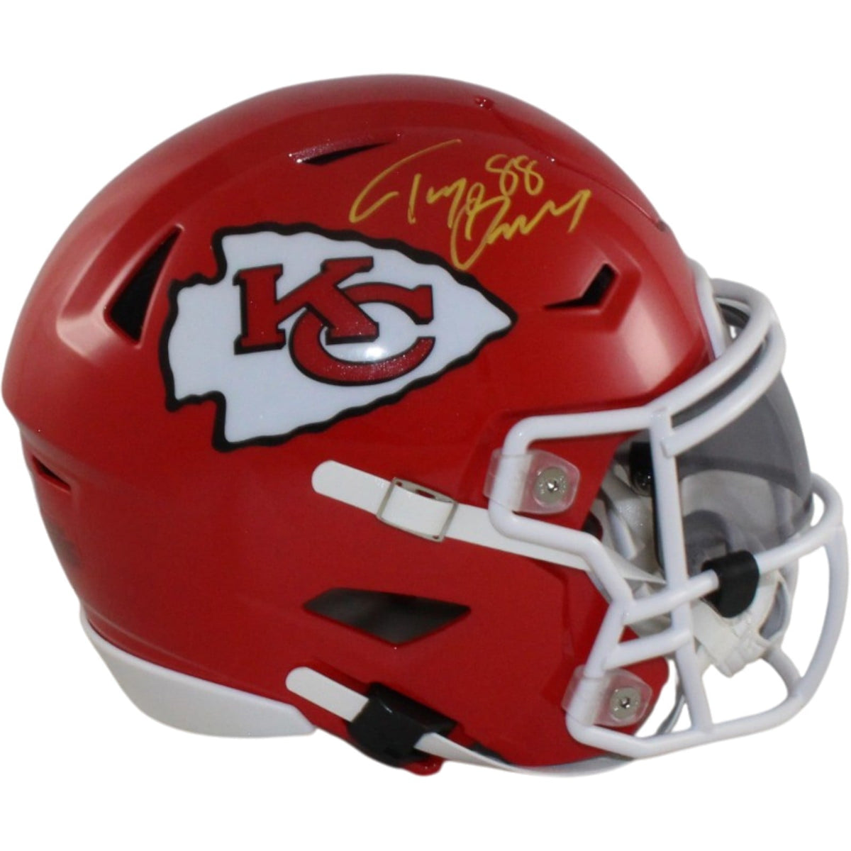 Tony Gonzalez Signed Kansas City Chiefs Mid-Size Midi Helmet – Beckett Authenticated-Powers Sports Memorabilia