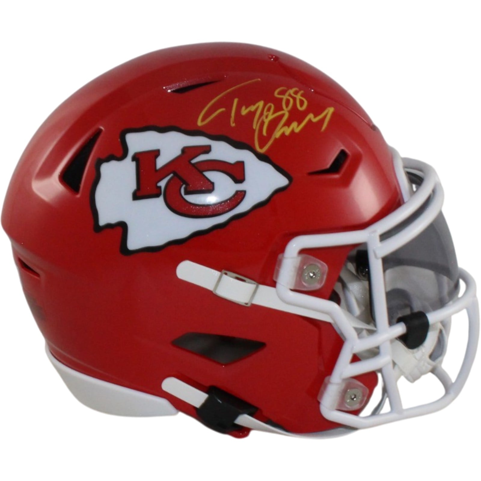 Tony Gonzalez Signed Kansas City Chiefs Mid-Size Midi Helmet – Beckett Authenticated-Powers Sports Memorabilia
