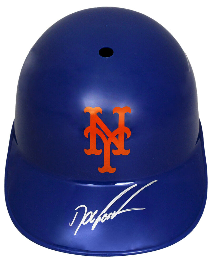 Dwight 'Doc' Gooden Autographed New York Mets Replica Batting Helmet-Powers Sports Memorabilia