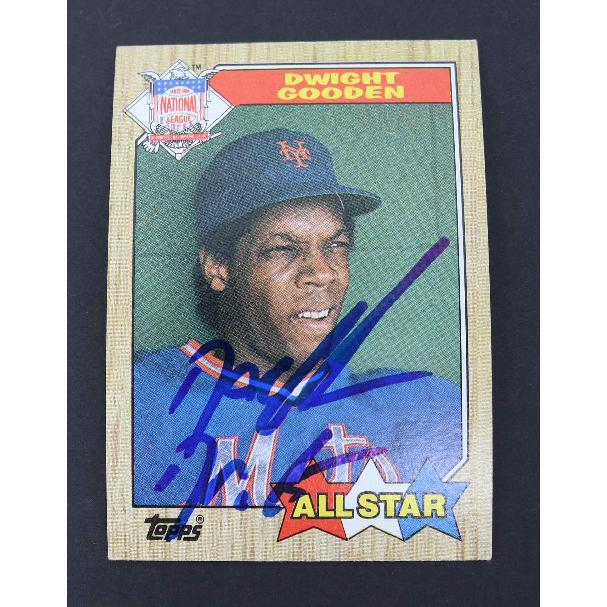Dwight Doc Gooden New York Mets Signed Inscribed 1987 Topps All Star #603-Powers Sports Memorabilia