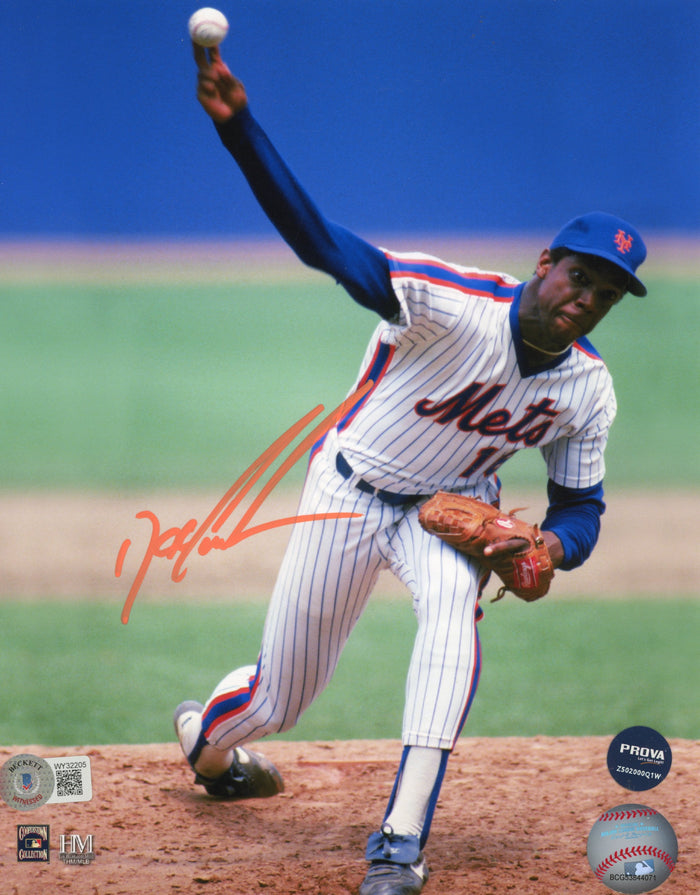 Dwight Gooden Signed New York Mets 8x10 Photo – Beckett Authenticated-Powers Sports Memorabilia