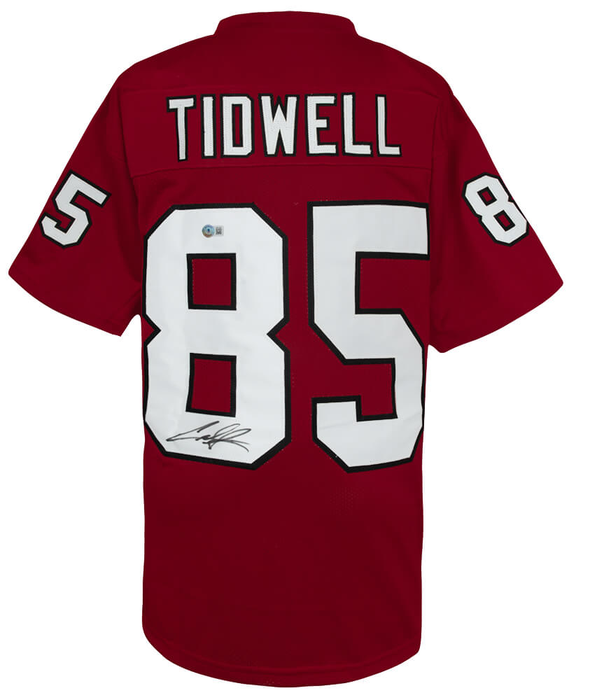Cuba Gooding Jr Autographed Red 'Tidwell #85' Custom Football Jersey-Powers Sports Memorabilia