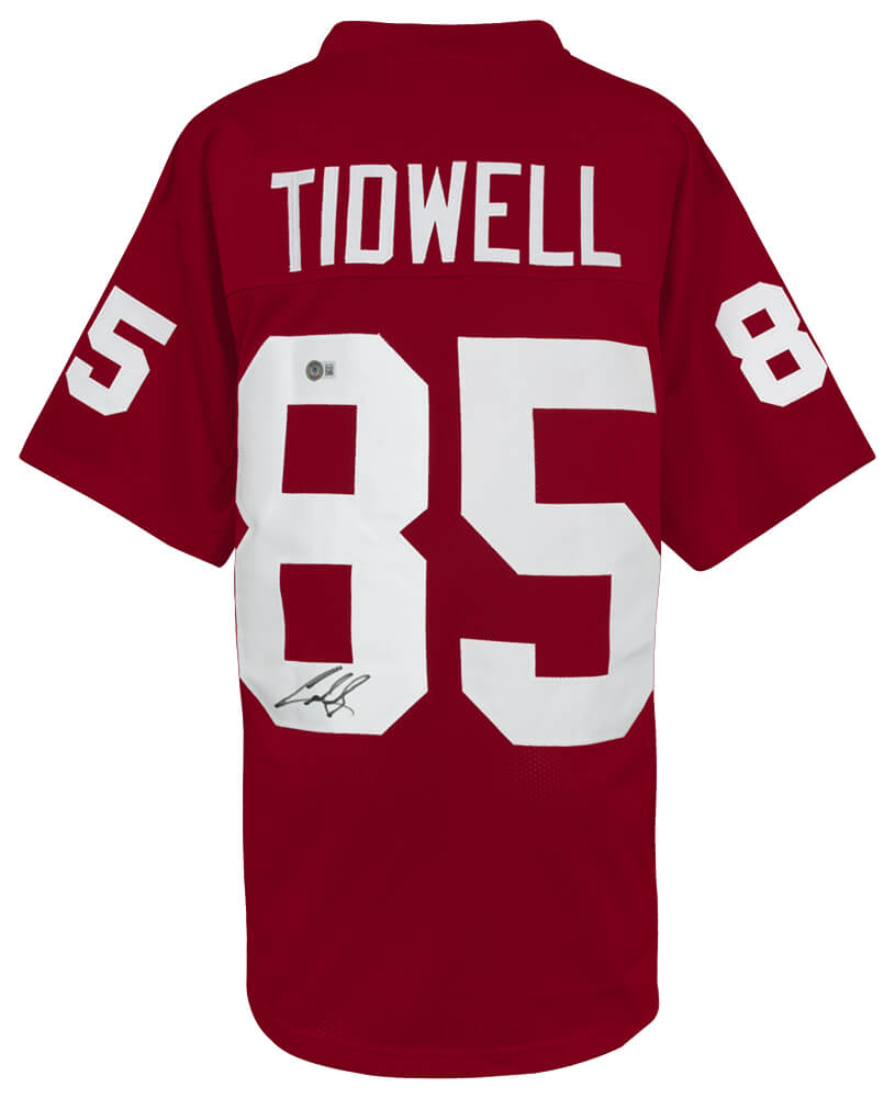 Cuba Gooding Jr Autographed Red 'Tidwell' Custom Football Jersey-Powers Sports Memorabilia