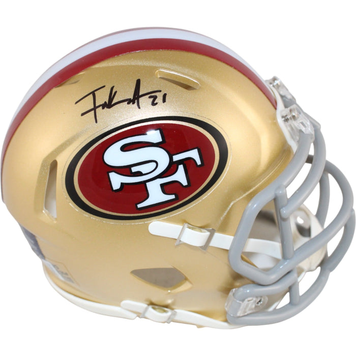 Frank Gore Signed San Francisco 49ers Mini Helmet – Beckett Witness Authenticated-Powers Sports Memorabilia