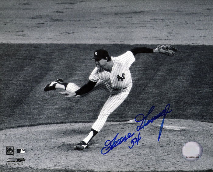 Goose Gossage Autographed New York Yankees B&W Pitching 8x10 Photo-Powers Sports Memorabilia