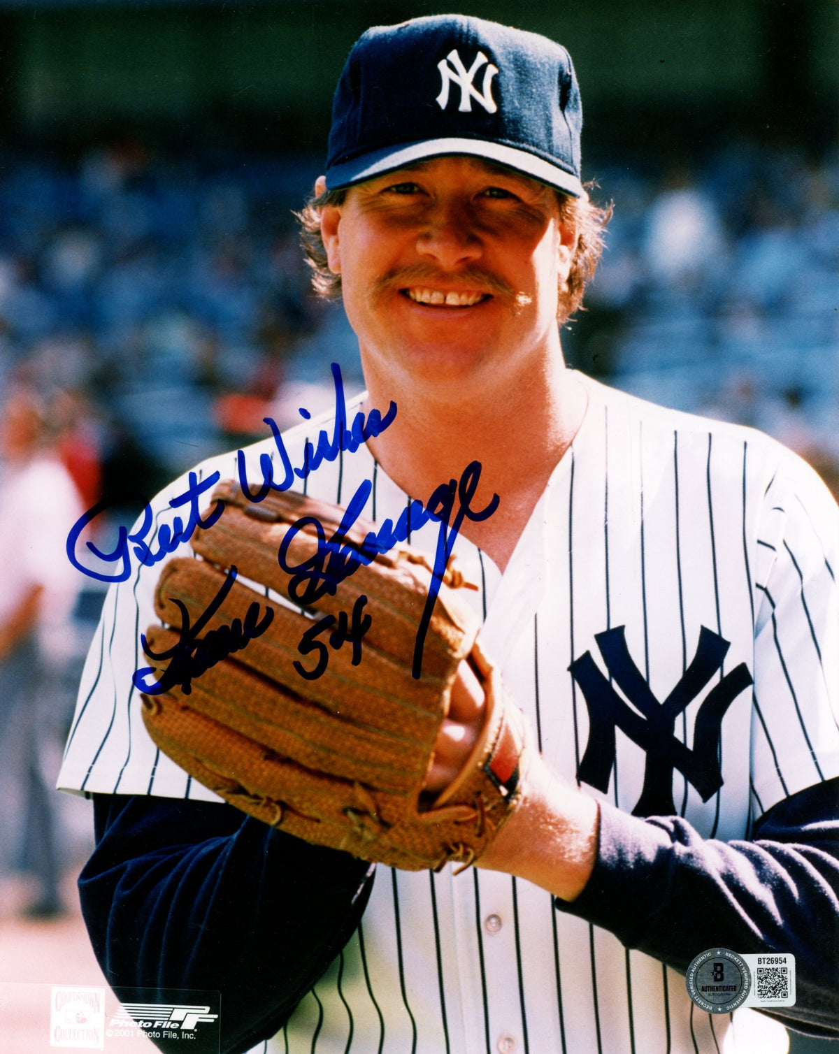 Goose Gossage New York Yankees Signed 8x10 Photo - Best Wishes-Powers Sports Memorabilia
