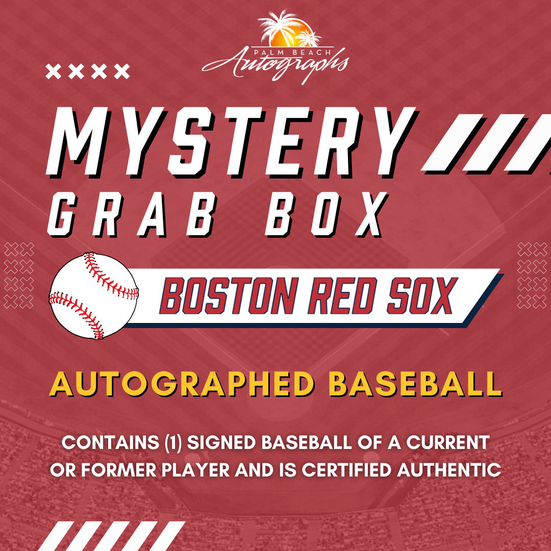 Autographed Mystery Grab Box - Boston Red Sox MLB Baseball