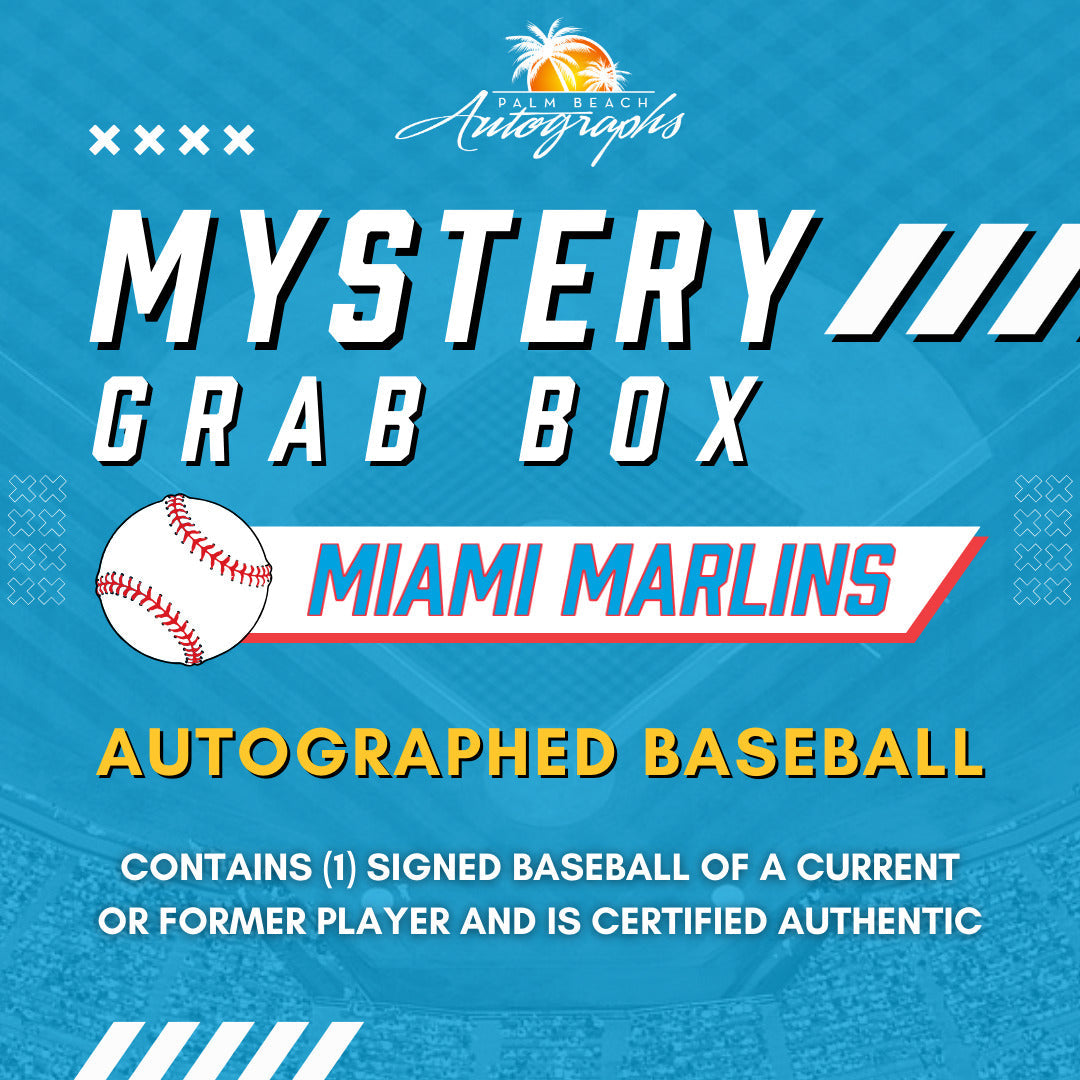 Autographed Mystery Grab Box - Miami Marlins MLB Baseball-Powers Sports Memorabilia