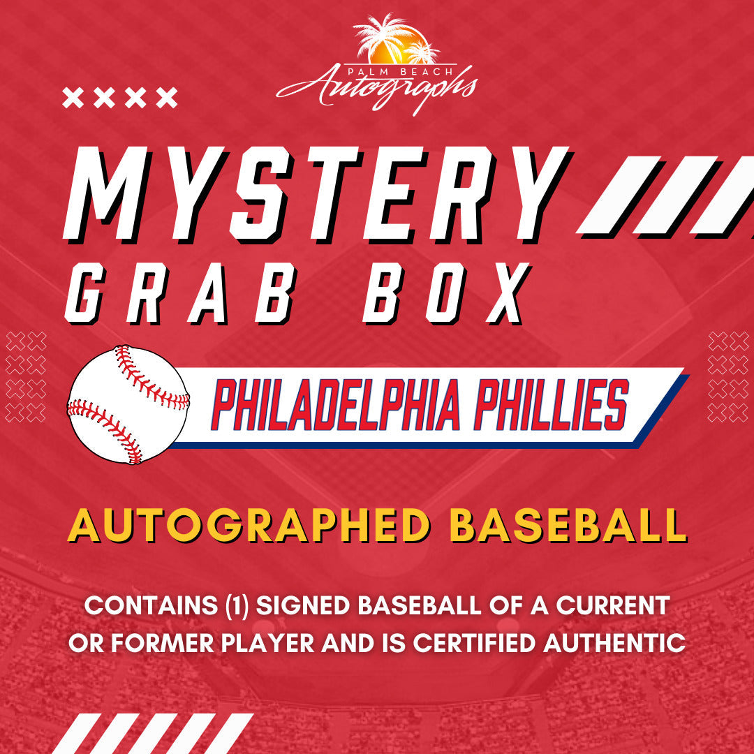 Autographed Mystery Grab Box - Philadelphia Phillies MLB Baseball-Powers Sports Memorabilia