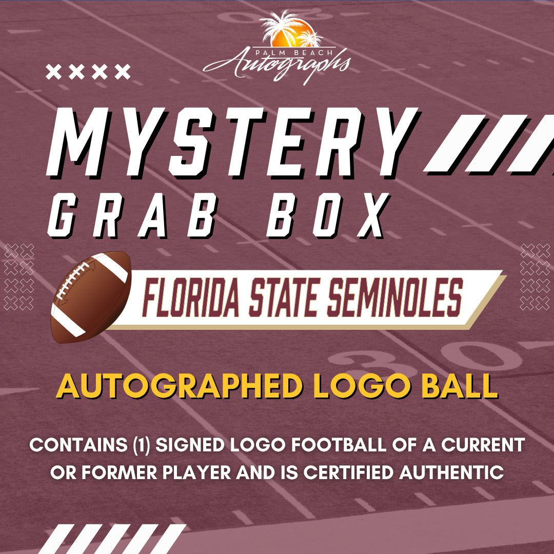 Autographed Mystery Grab Box - Florida State Seminoles NCAA Team Logo Football-Powers Sports Memorabilia