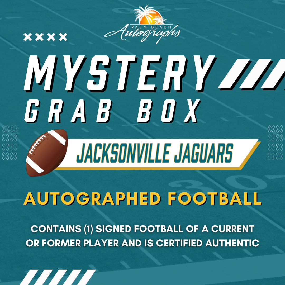 Autographed Mystery Grab Box - Jacksonville Jaguars NFL Logo Football-Powers Sports Memorabilia