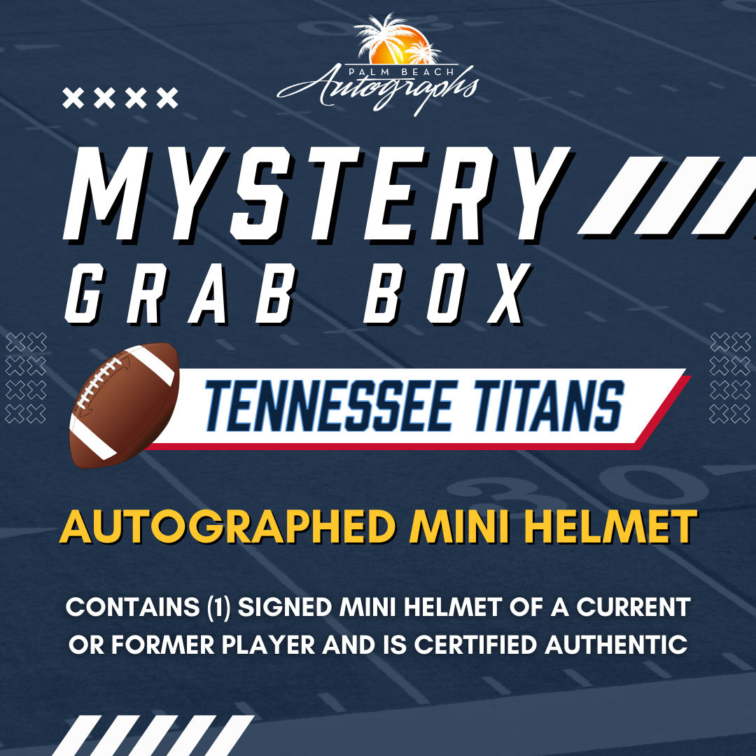Autographed Mystery Grab Box - Tennessee Titans NFL Mini Helmet-Powers Sports Memorabilia