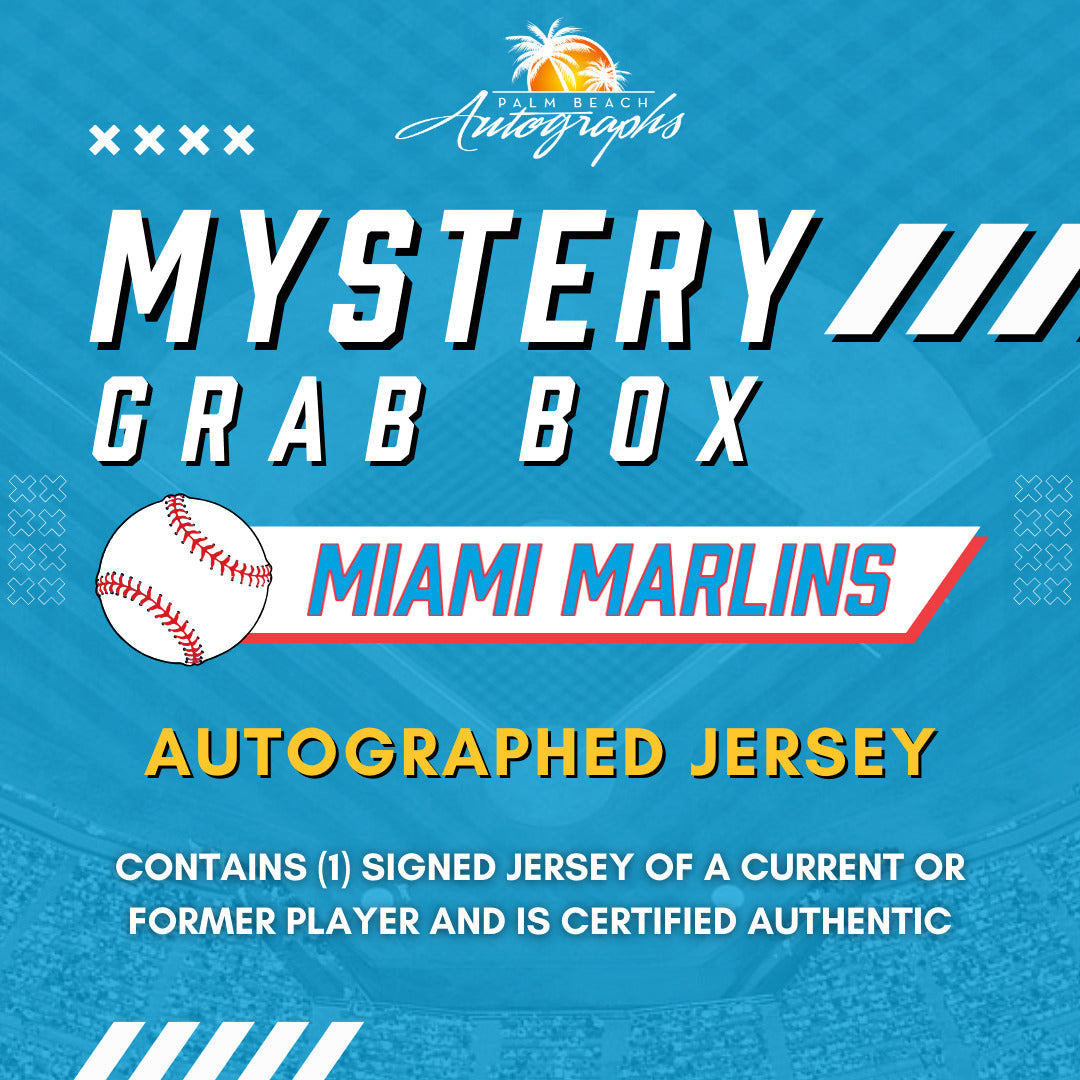Autographed Mystery Grab Box - Miami Marlins MLB Jersey-Powers Sports Memorabilia