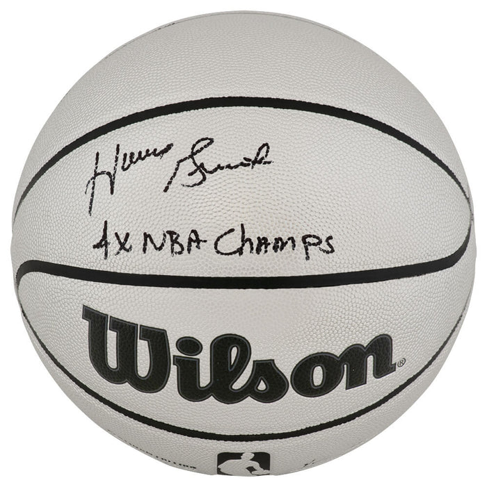 Horace Grant Autographed Wilson Platinum Full Size NBA Basketball with 4x NBA Champ-Powers Sports Memorabilia