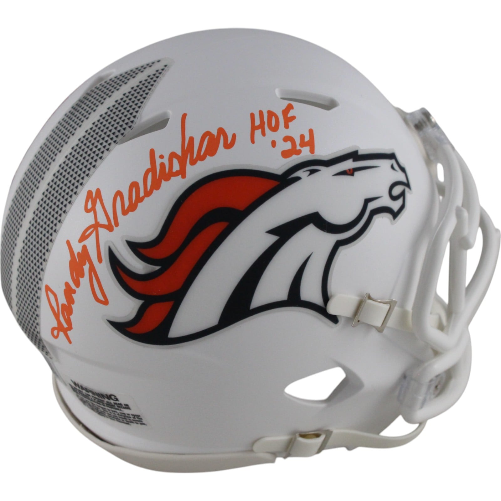 Randy Gradishar Signed Denver Broncos 24 Alt Mini Helmet HOF – Beckett Authenticated-Powers Sports Memorabilia