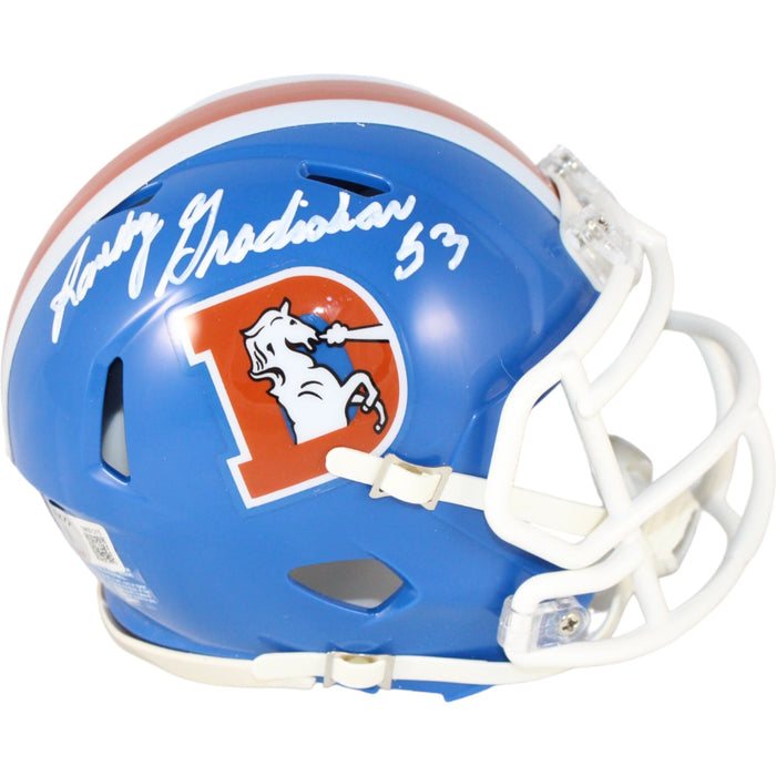 Randy Gradishar Signed Denver Broncos TB Mini Helmet – Beckett Authenticated-Powers Sports Memorabilia