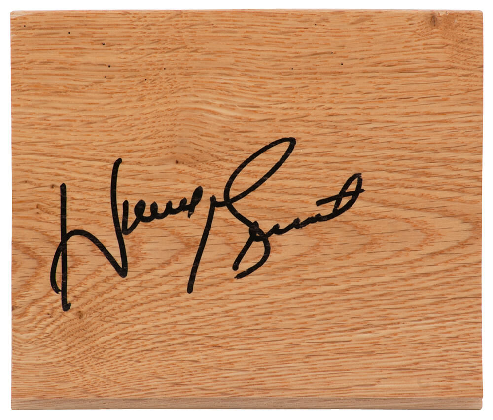 Horace Grant Autographed 5x6 Wood Floor Piece-Powers Sports Memorabilia