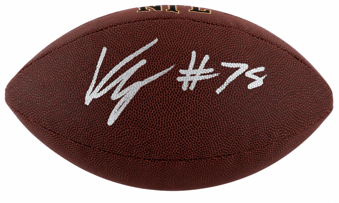 Kenneth Grant Autographed Wilson Super Grip Full Size NFL Football-Powers Sports Memorabilia