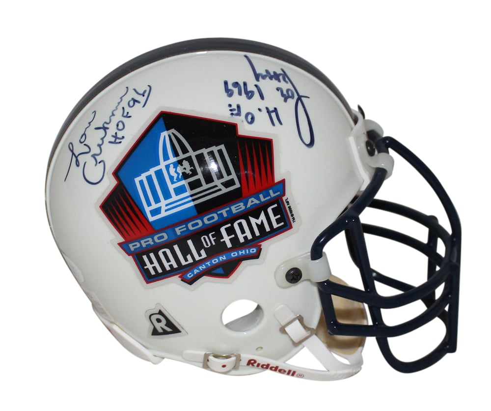 Hall Of Fame Signed Mini Helmet - Otto Graham, Creekmur, Renfro, Perry JSA JSA-Powers Sports Memorabilia