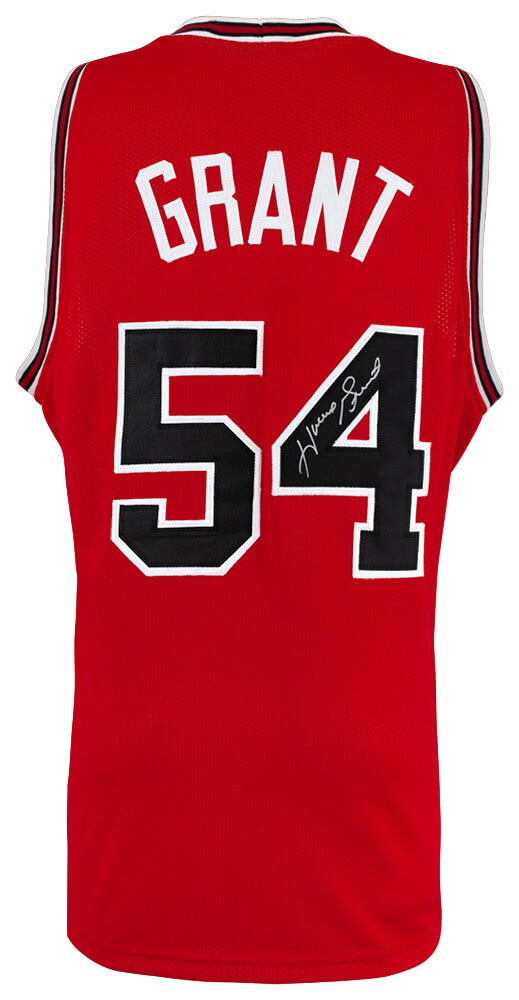 Horace Grant Autographed Red Custom Basketball Jersey-Powers Sports Memorabilia