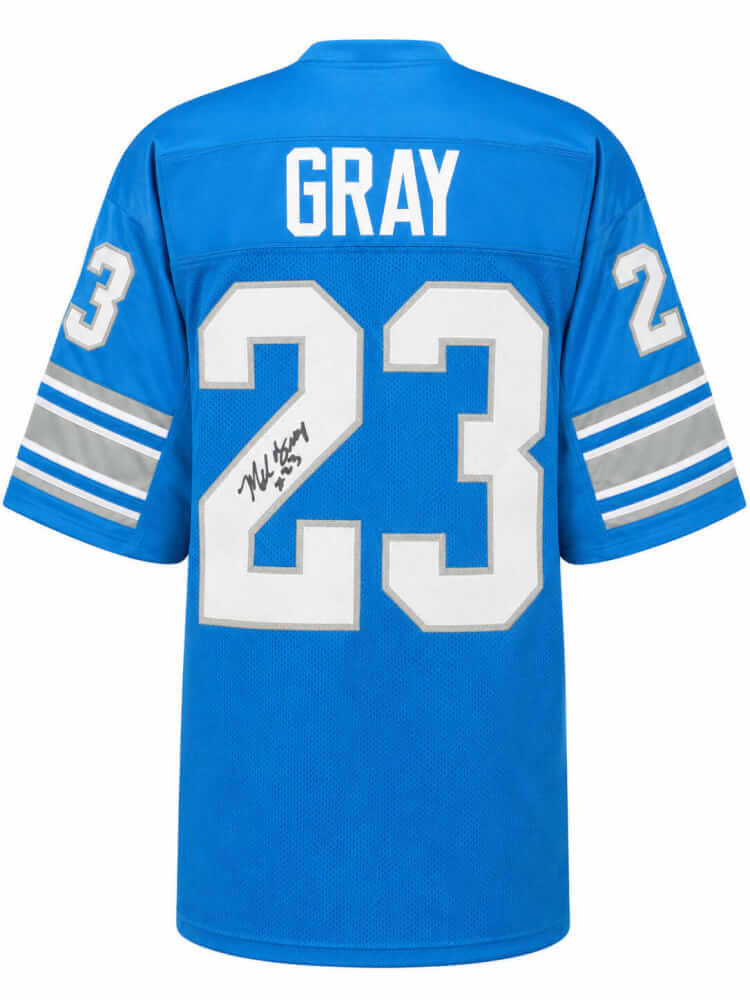 Mel Gray Autographed Blue Throwback Custom Football Jersey-Powers Sports Memorabilia