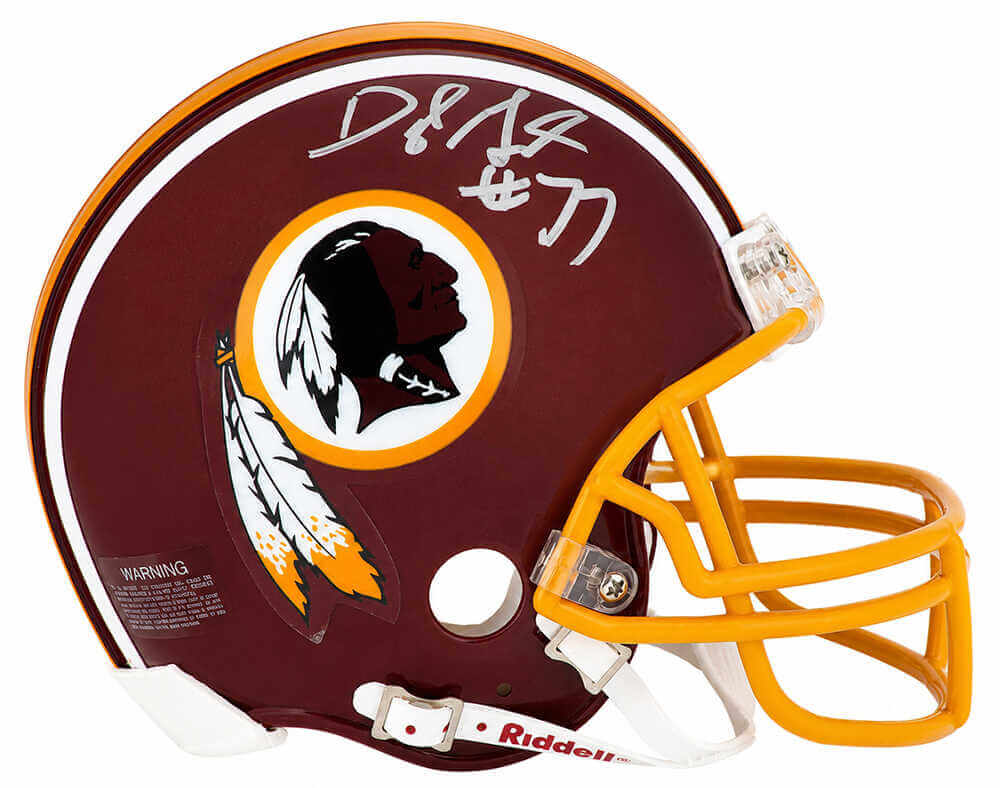 Darryl Grant Autographed Washington Throwback Riddell (VSR4) Mini Helmet-Powers Sports Memorabilia