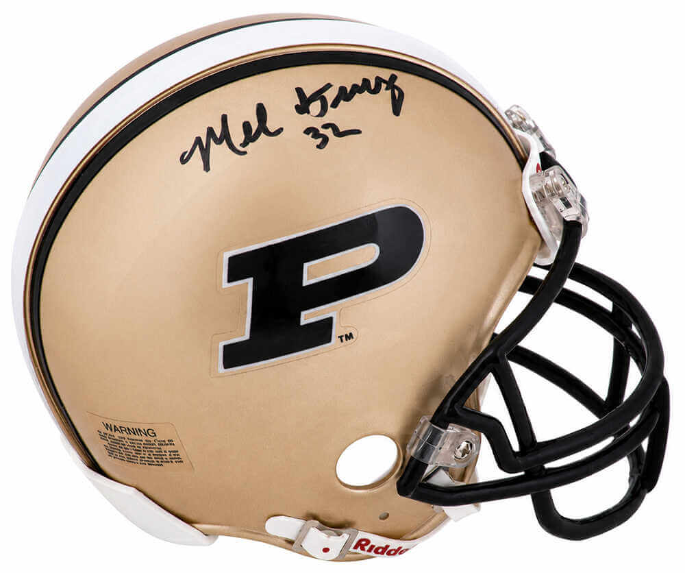 Mel Gray Autographed Purdue Boilermakers Riddell (VSR4) Mini Helmet-Powers Sports Memorabilia
