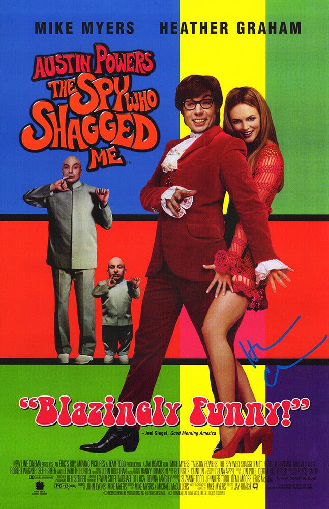 Heather Graham Autographed Austin Powers The Spy Who Shagged Me 11x17 Movie Poster-Powers Sports Memorabilia