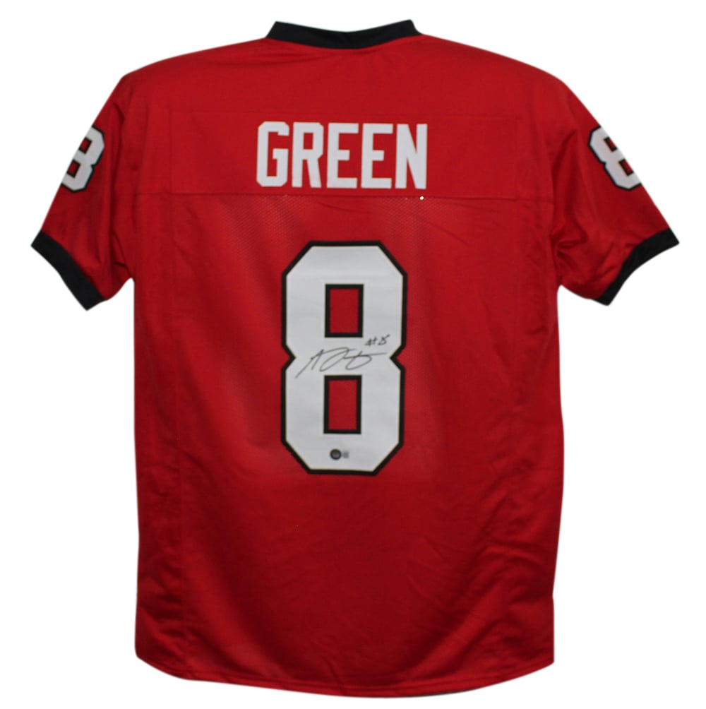 AJ Green Signed College Style Red XL Jersey – Beckett Authenticated-Powers Sports Memorabilia