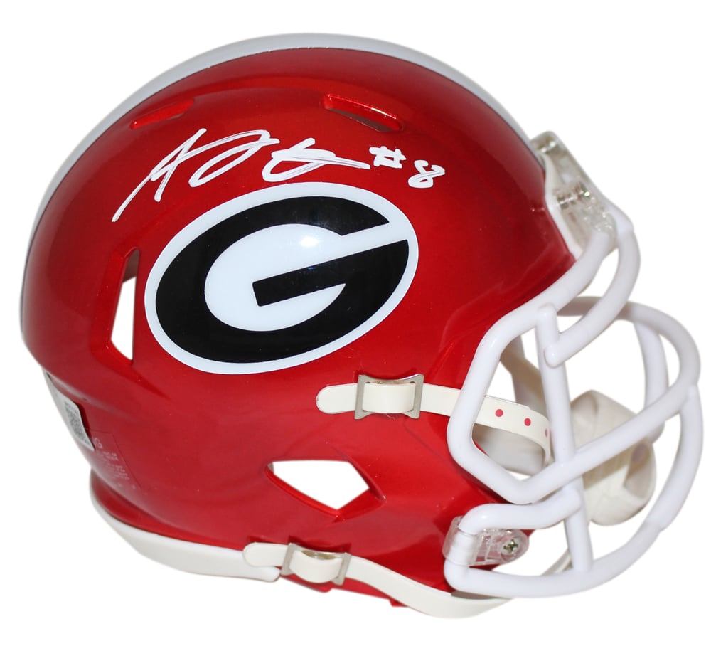 AJ Green Signed Georgia Bulldogs Flash Mini Helmet – Beckett Authenticated-Powers Sports Memorabilia