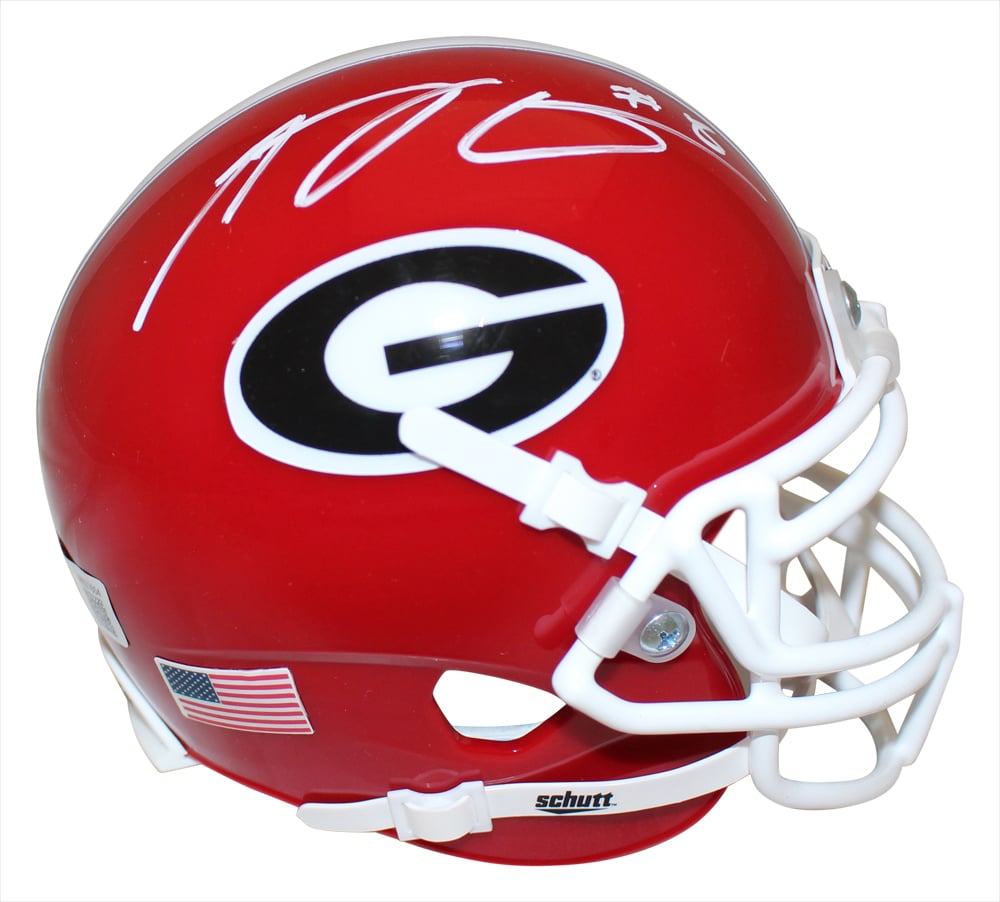 AJ Green Signed Georgia Bulldogs Schutt Mini Helmet – Beckett Authenticated-Powers Sports Memorabilia