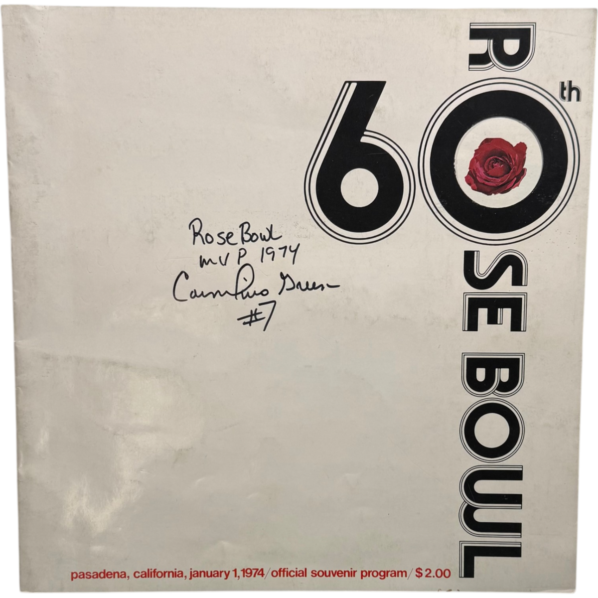 Cornelius Greene Ohio State Buckeyes Signed Mini Helmet - 60th Rose Bowl Program MVP JSA JSA-Powers Sports Memorabilia