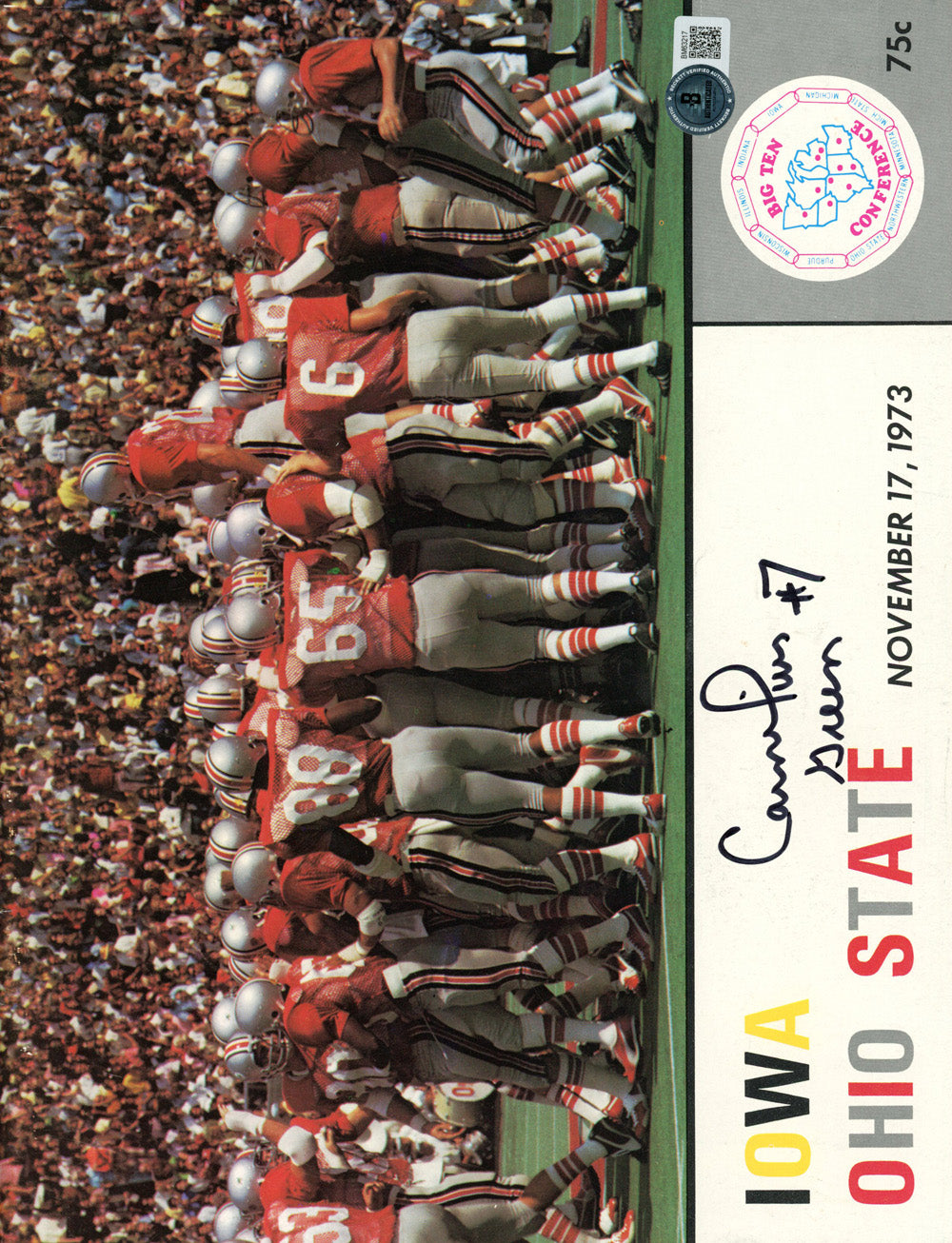 Cornelius Greene Ohio State Buckeyes Signed Magazine - Magazine 11/17/1973 Beckett-Powers Sports Memorabilia