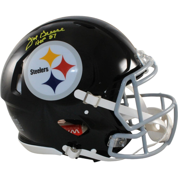 Joe Greene Signed Pittsburgh Steelers Authentic TB Helmet Beckett WIT-Powers Sports Memorabilia