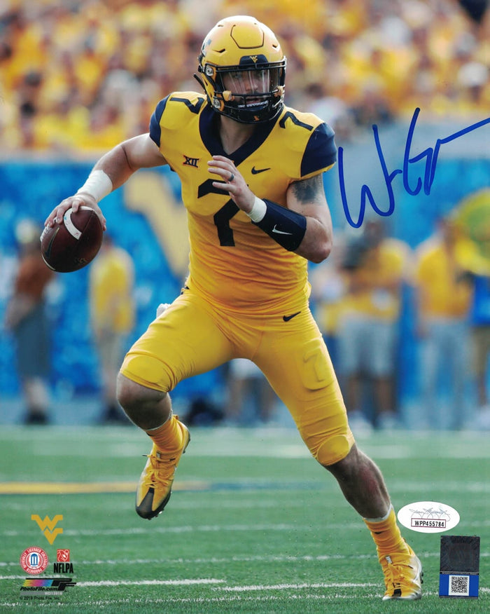 Will Grier Signed West Virginia Mountaineers 8x10 Photo JSA PF-Powers Sports Memorabilia