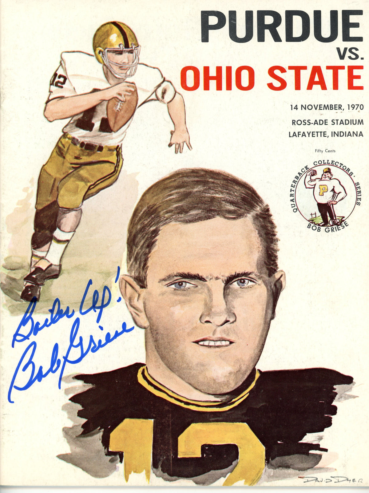 Bob Griese Purdue Boilermakers Signed Magazine - 11/14/70 Magazine Boiler Up JSA JSA-Powers Sports Memorabilia