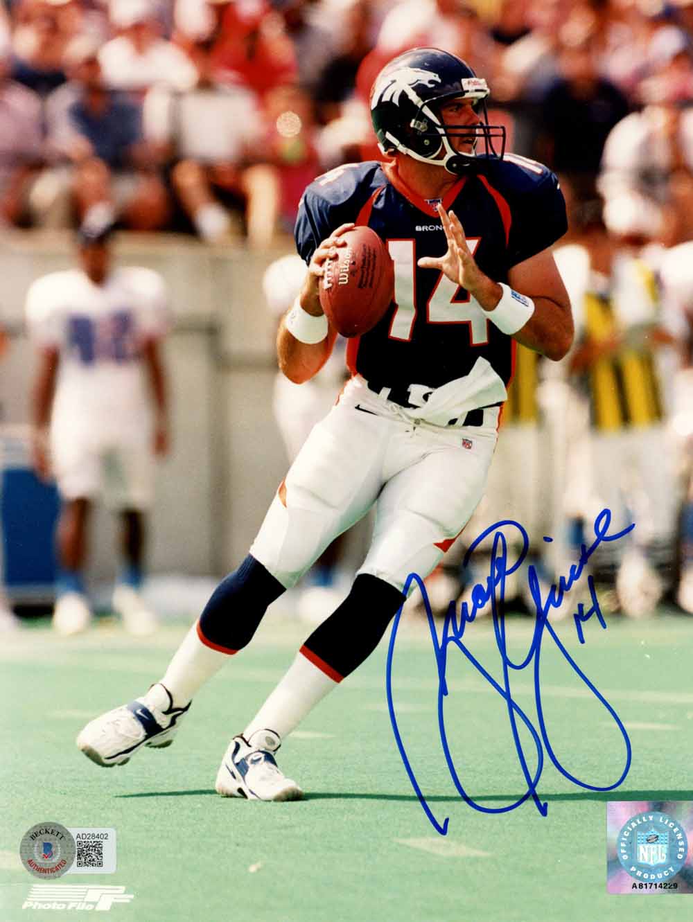 Brian Griese Denver Broncos Signed 8x10 Photo - Beckett Beckett - 50445-Powers Sports Memorabilia